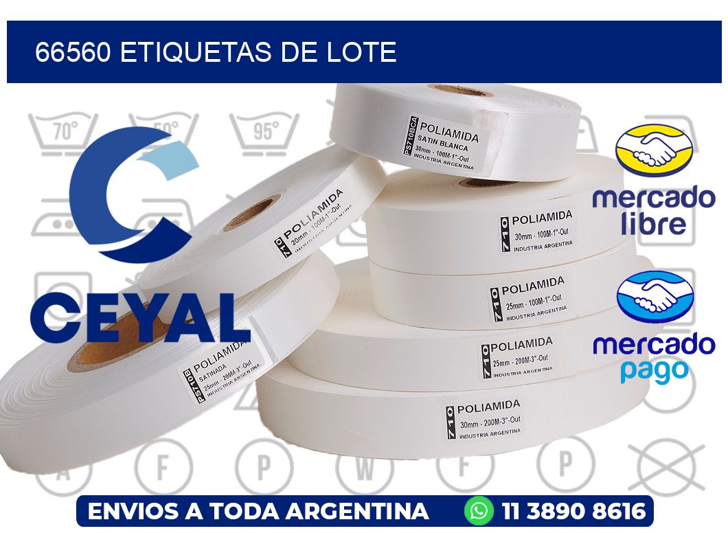66560 Etiquetas de lote