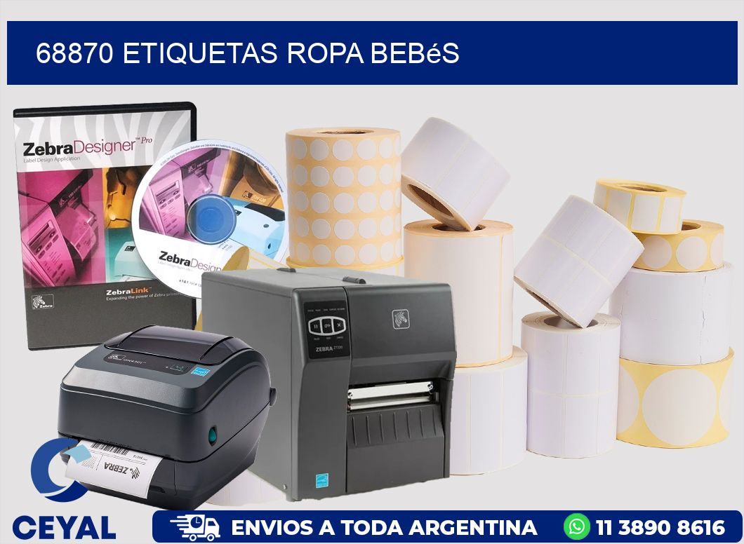 68870 Etiquetas ropa bebés