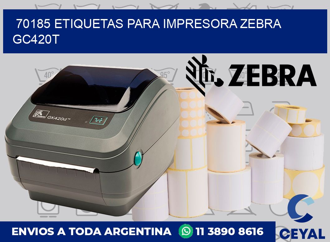 70185 etiquetas para impresora zebra GC420T