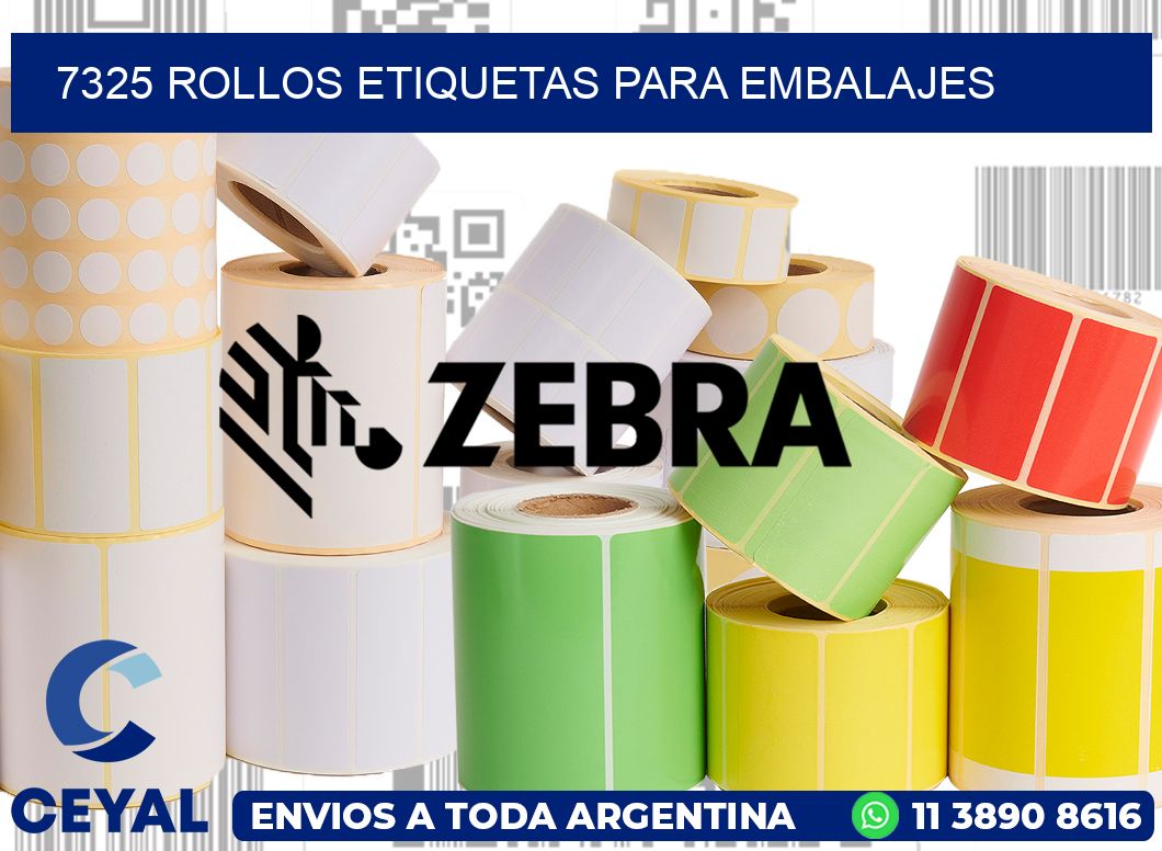7325 rollos etiquetas para embalajes