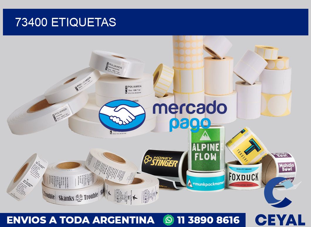 73400 etiquetas