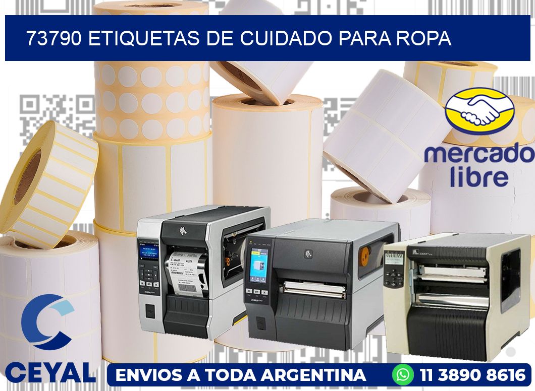 73790 Etiquetas de cuidado para ropa