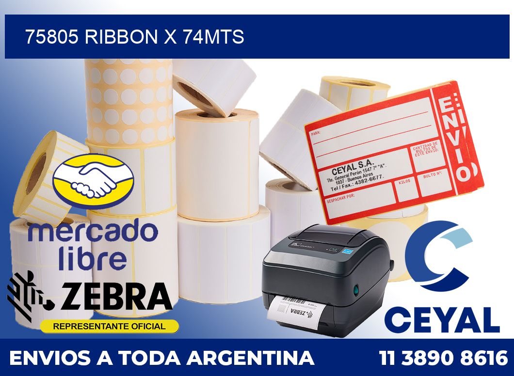 75805 ribbon x 74mts