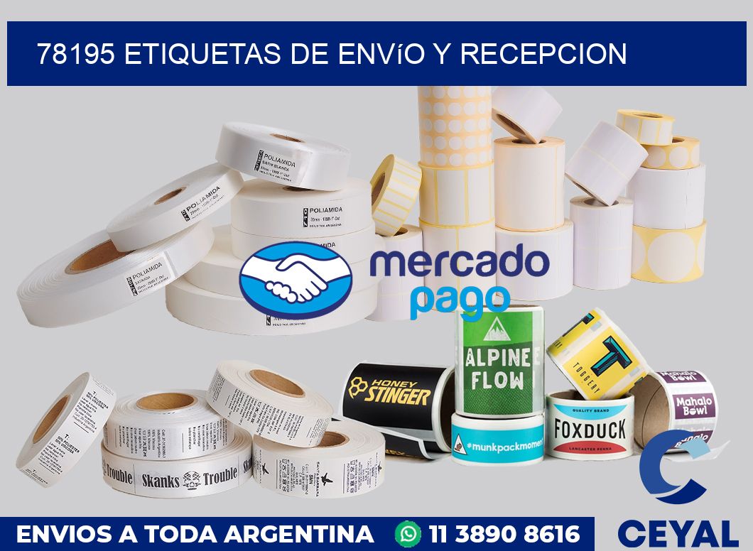 78195 Etiquetas de envío y recepcion