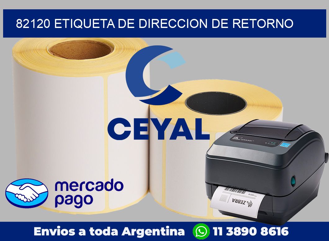 82120 Etiqueta de direccion de retorno