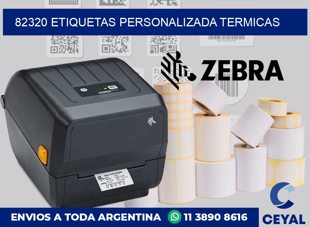 82320 etiquetas personalizada termicas