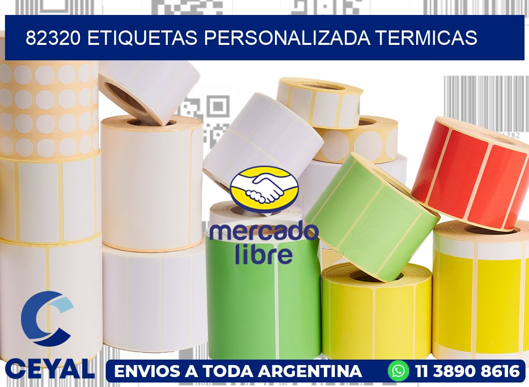 82320 etiquetas personalizada termicas