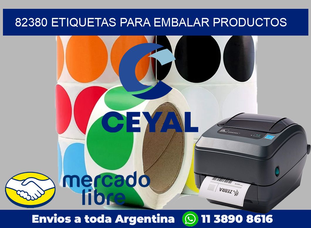 82380 Etiquetas para embalar productos
