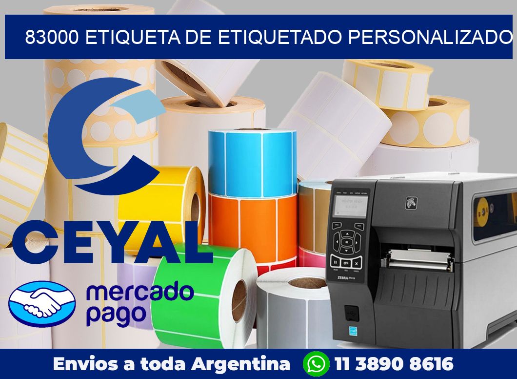 83000 Etiqueta de etiquetado personalizado