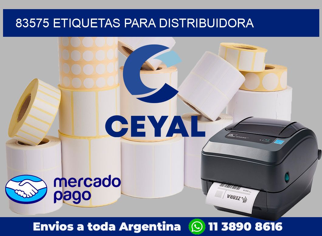 83575 Etiquetas para distribuidora