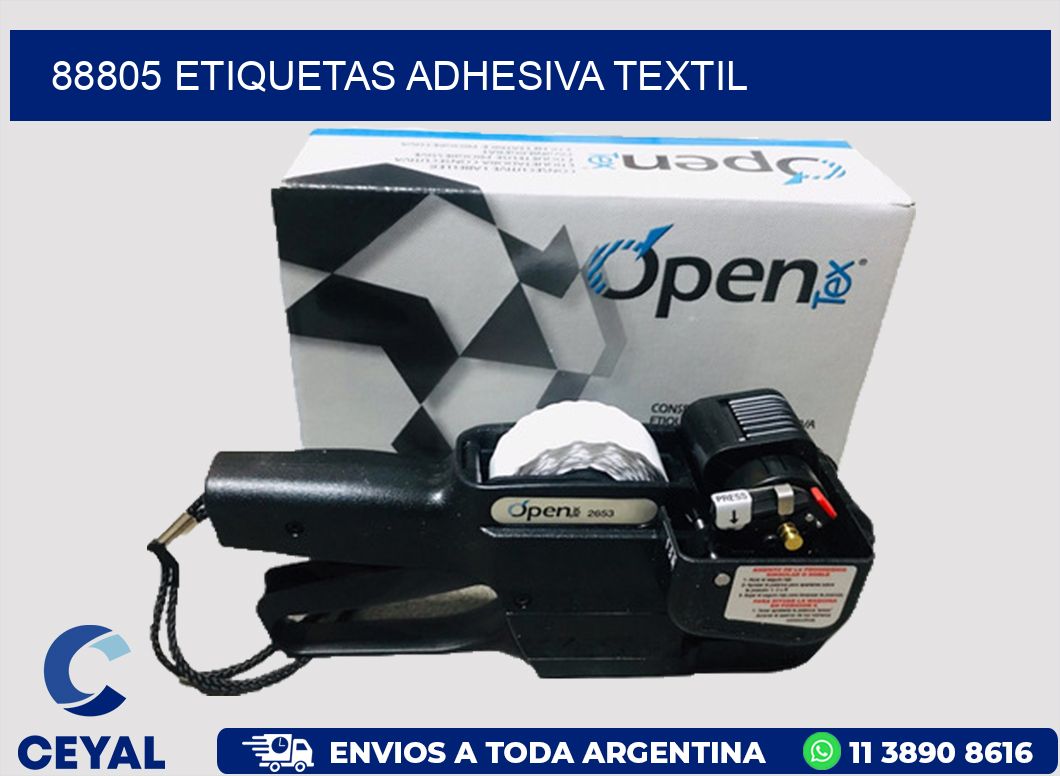 88805 etiquetas adhesiva textil