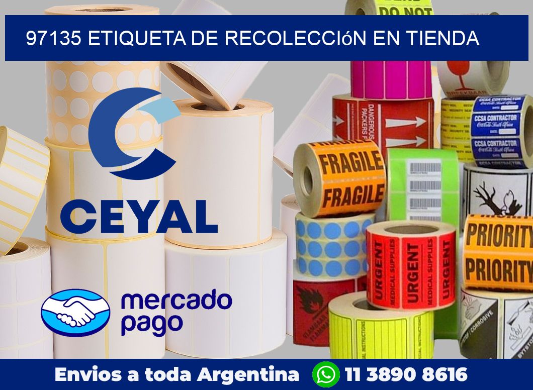 97135 Etiqueta de recolección en tienda