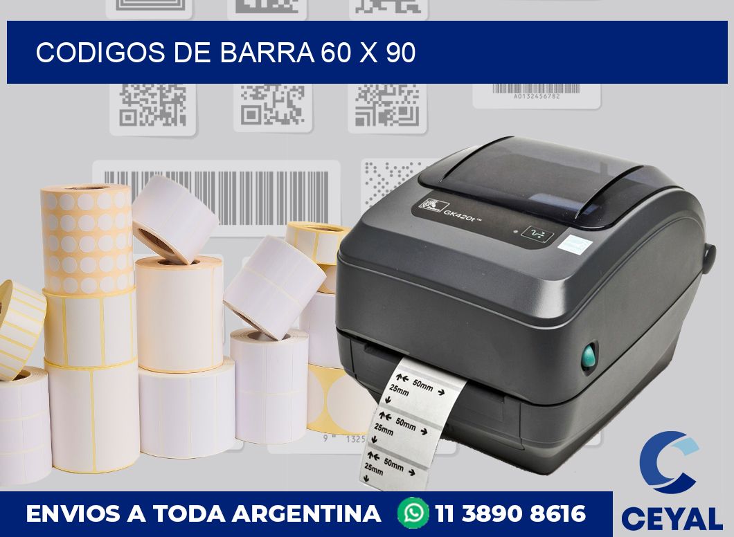 Codigos de barra 60 x 90