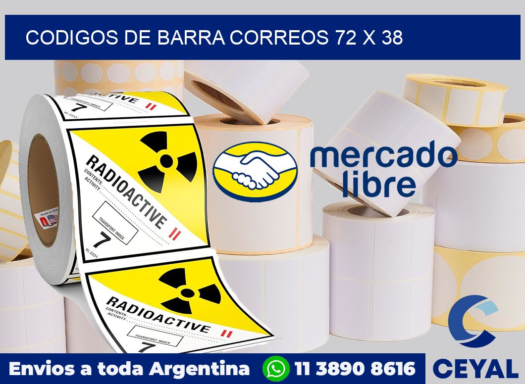 Codigos de barra correos 72 x 38