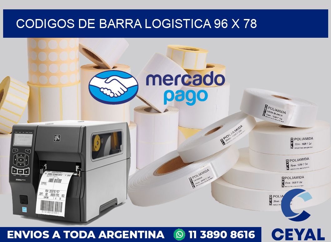 Codigos de barra logistica 96 x 78