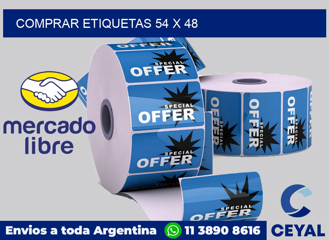 Comprar etiquetas 54 x 48