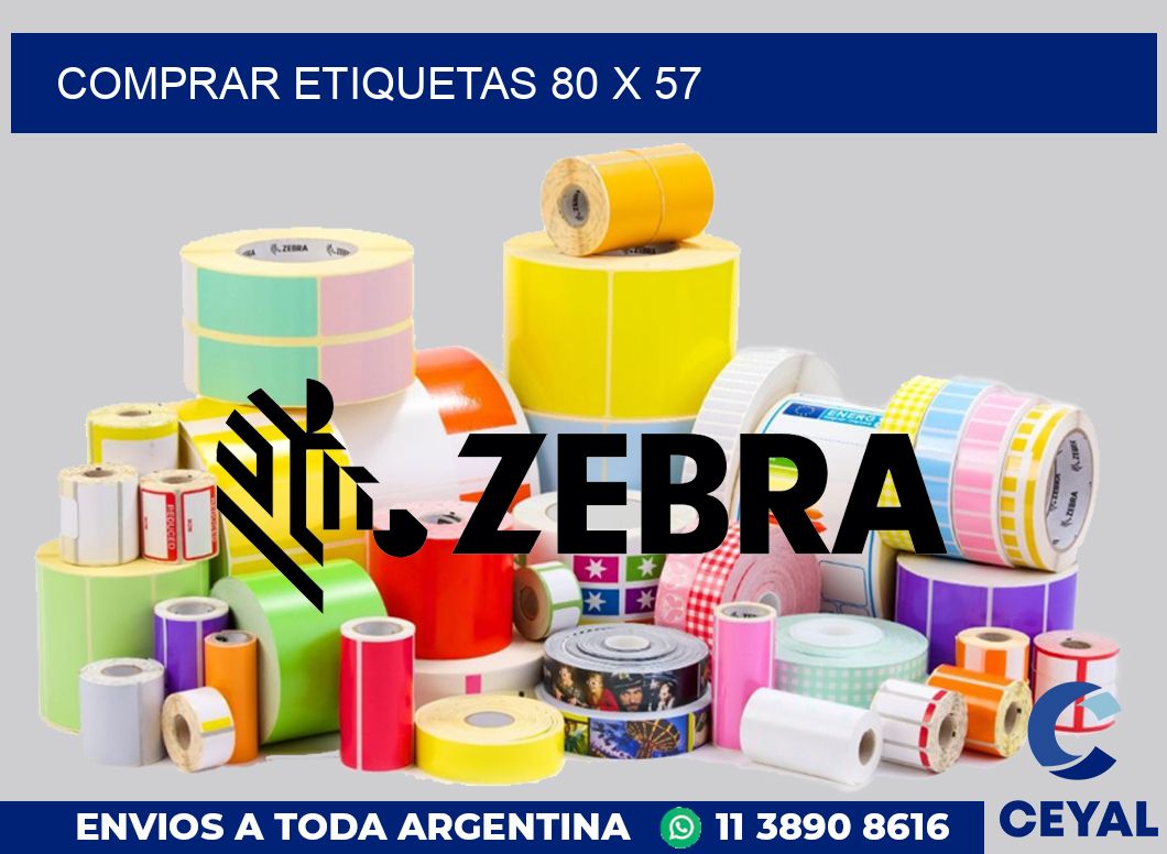 Comprar etiquetas 80 x 57