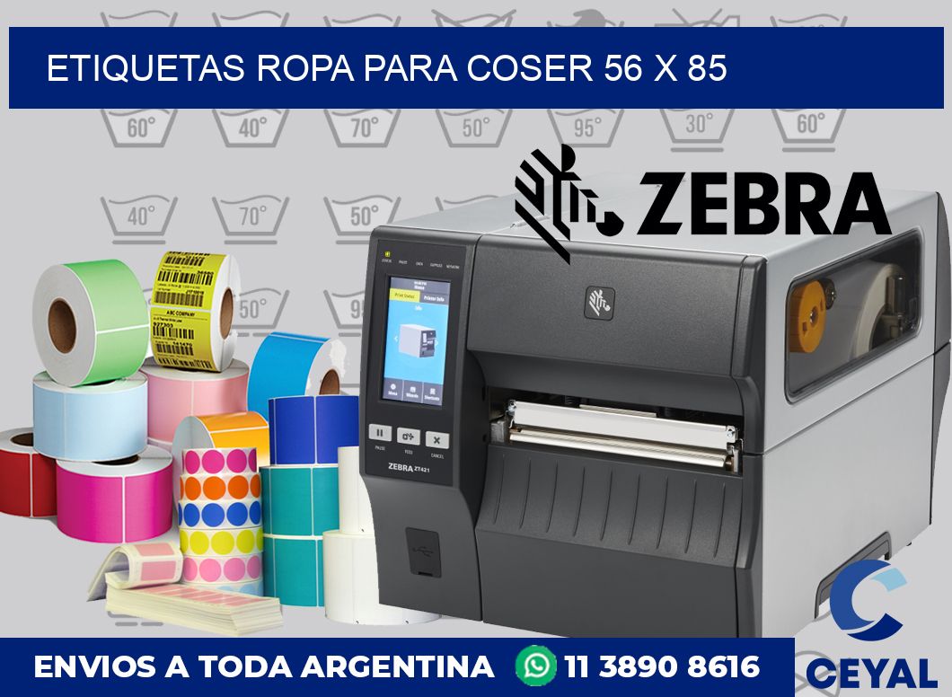 Etiquetas ropa para coser 56 x 85