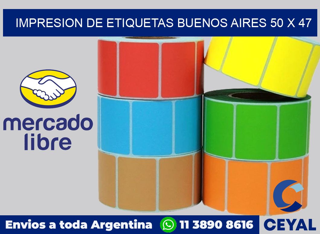 Impresion de etiquetas Buenos Aires 50 x 47