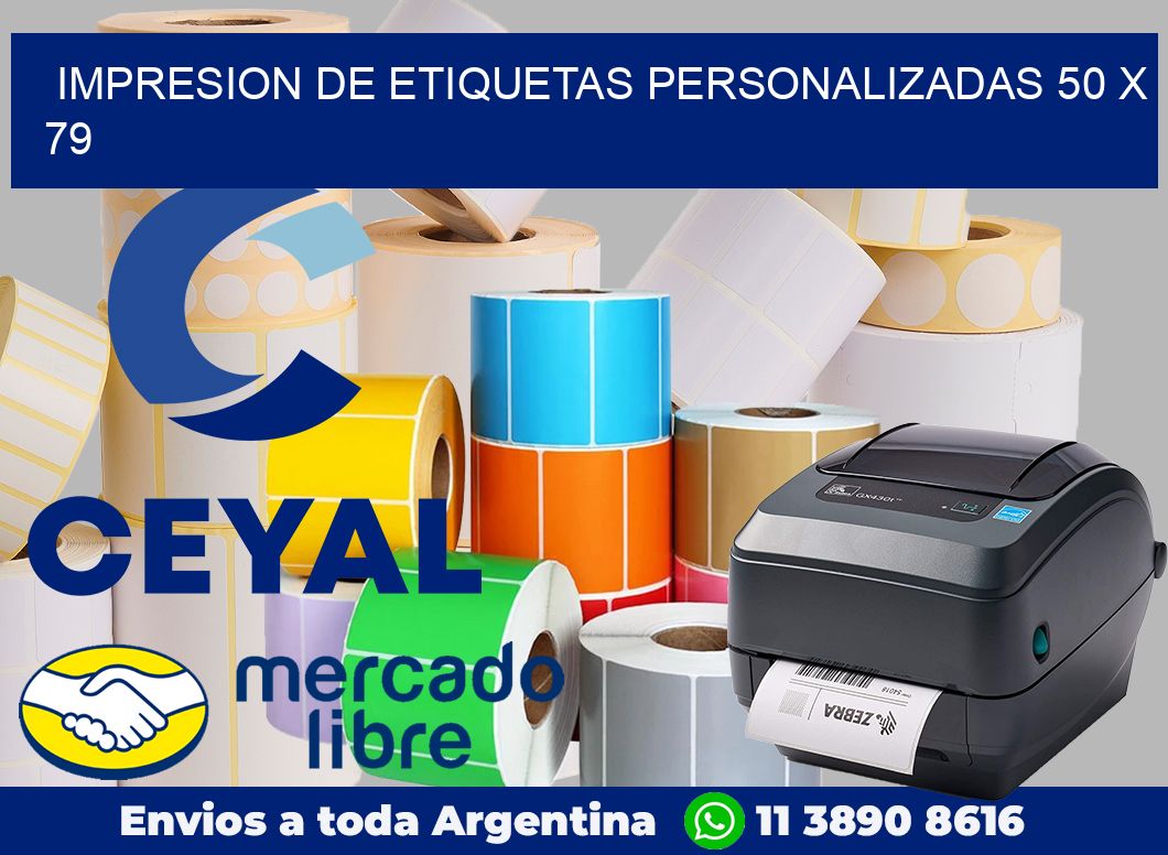 Impresion de etiquetas personalizadas 50 x 79