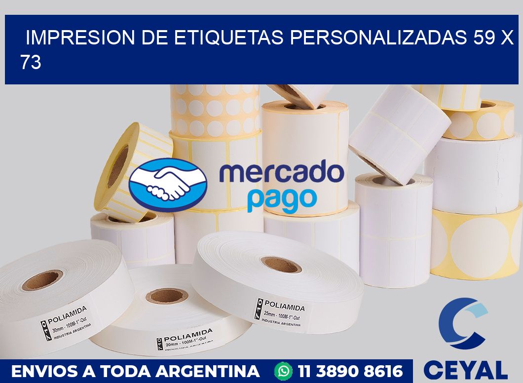 Impresion de etiquetas personalizadas 59 x 73