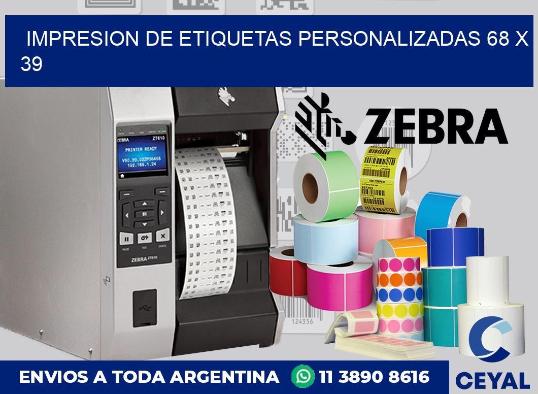 Impresion de etiquetas personalizadas 68 x 39