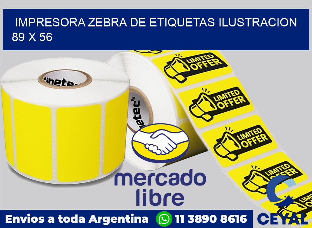 Impresora Zebra de etiquetas ilustracion 89 x 56