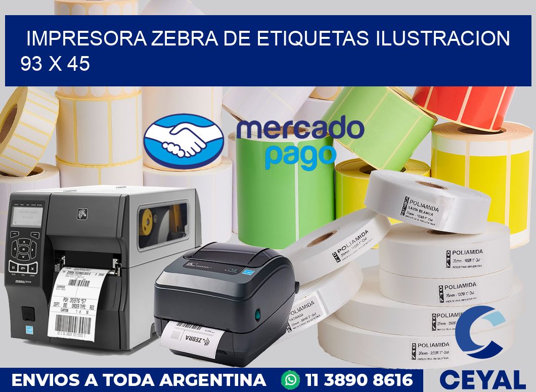 Impresora Zebra de etiquetas ilustracion 93 x 45