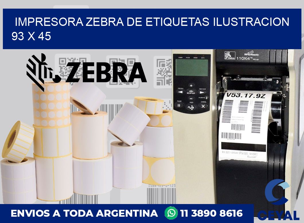 Impresora Zebra de etiquetas ilustracion 93 x 45