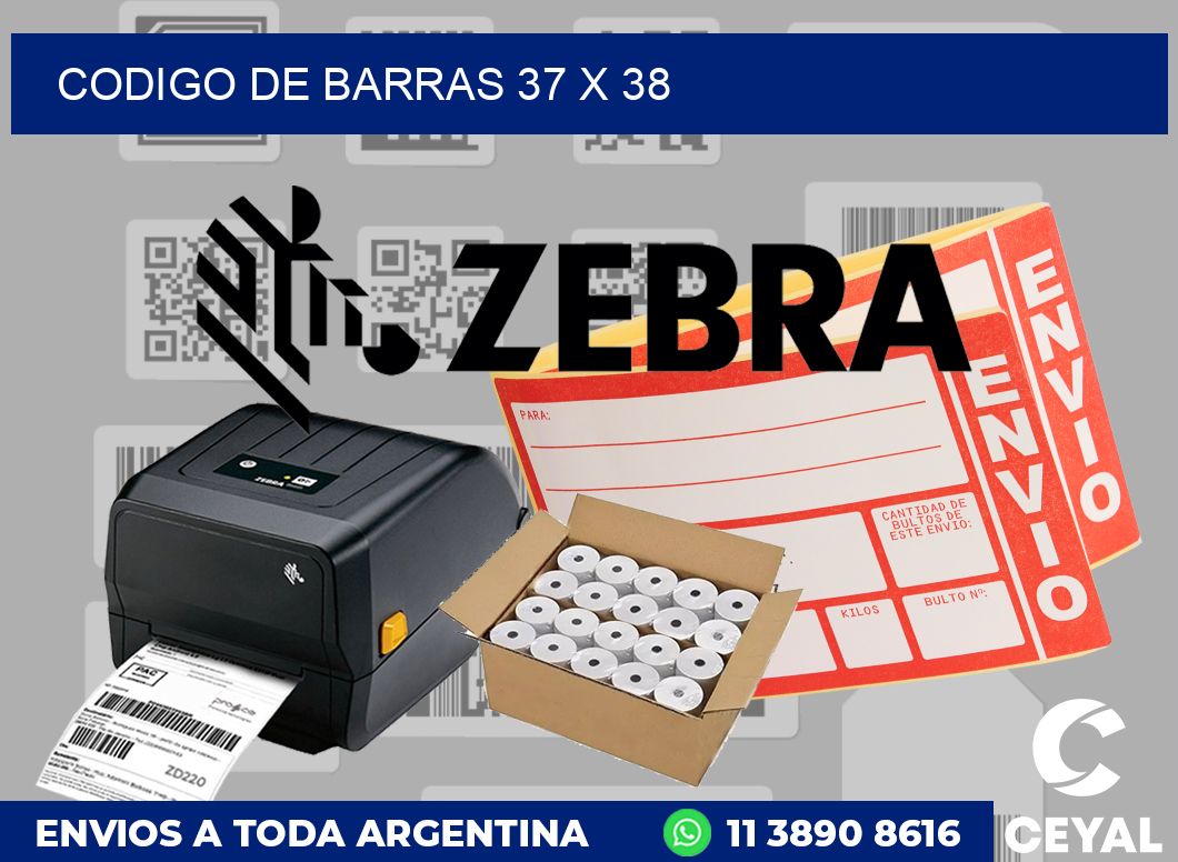 codigo de barras 37 x 38