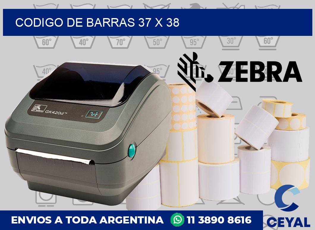 codigo de barras 37 x 38