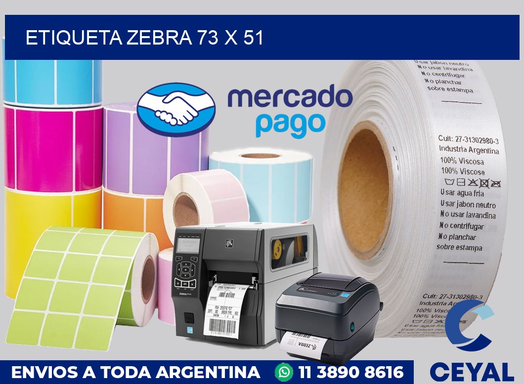etiqueta zebra 73 x 51