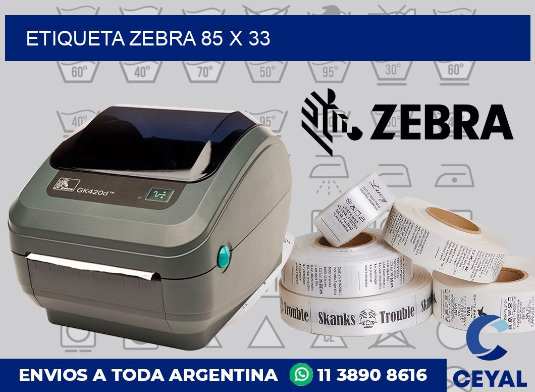 etiqueta zebra 85 x 33