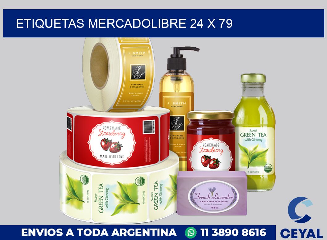 etiquetas mercadolibre 24 x 79