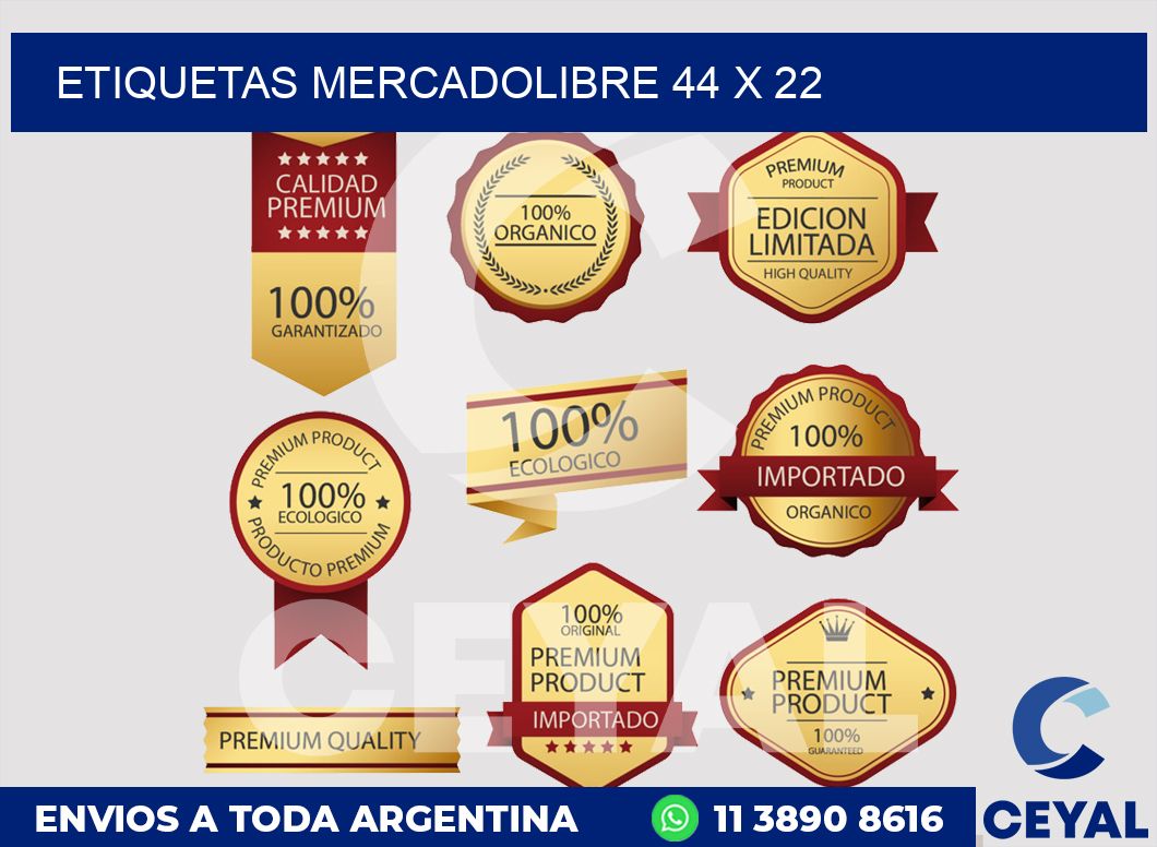 etiquetas mercadolibre 44 x 22
