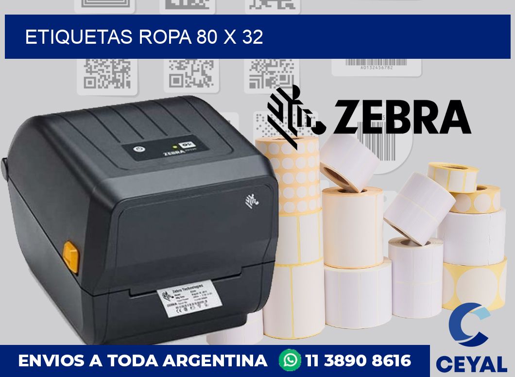 etiquetas ropa 80 x 32