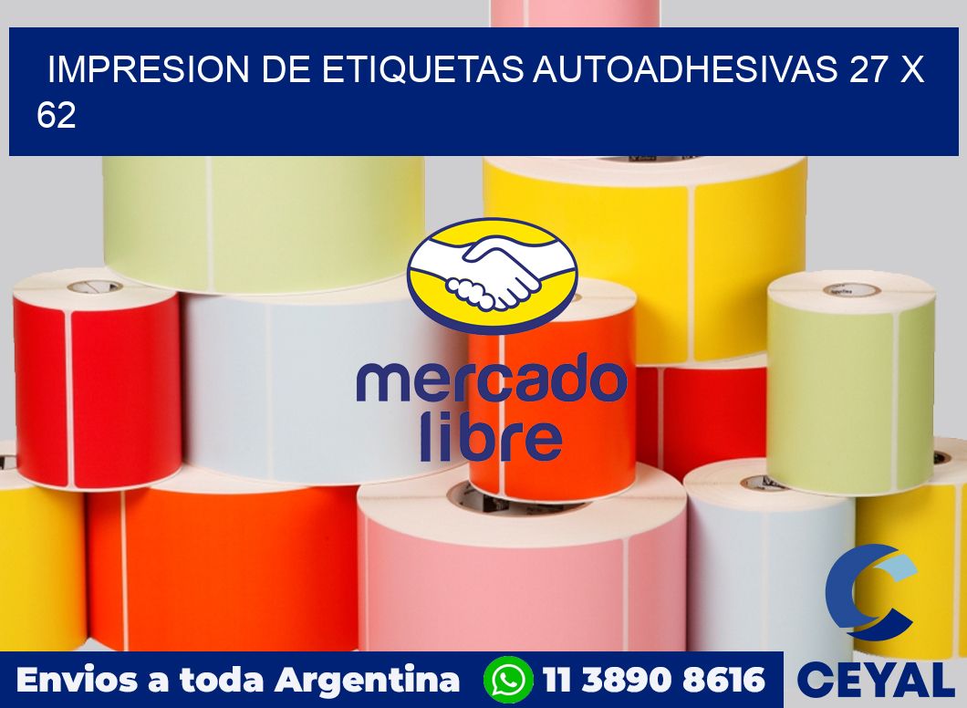 impresion de etiquetas autoadhesivas 27 x 62