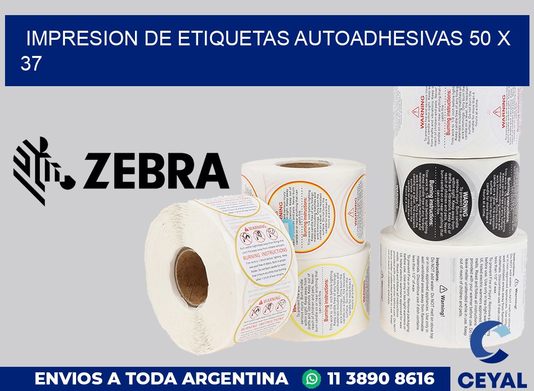 impresion de etiquetas autoadhesivas 50 x 37