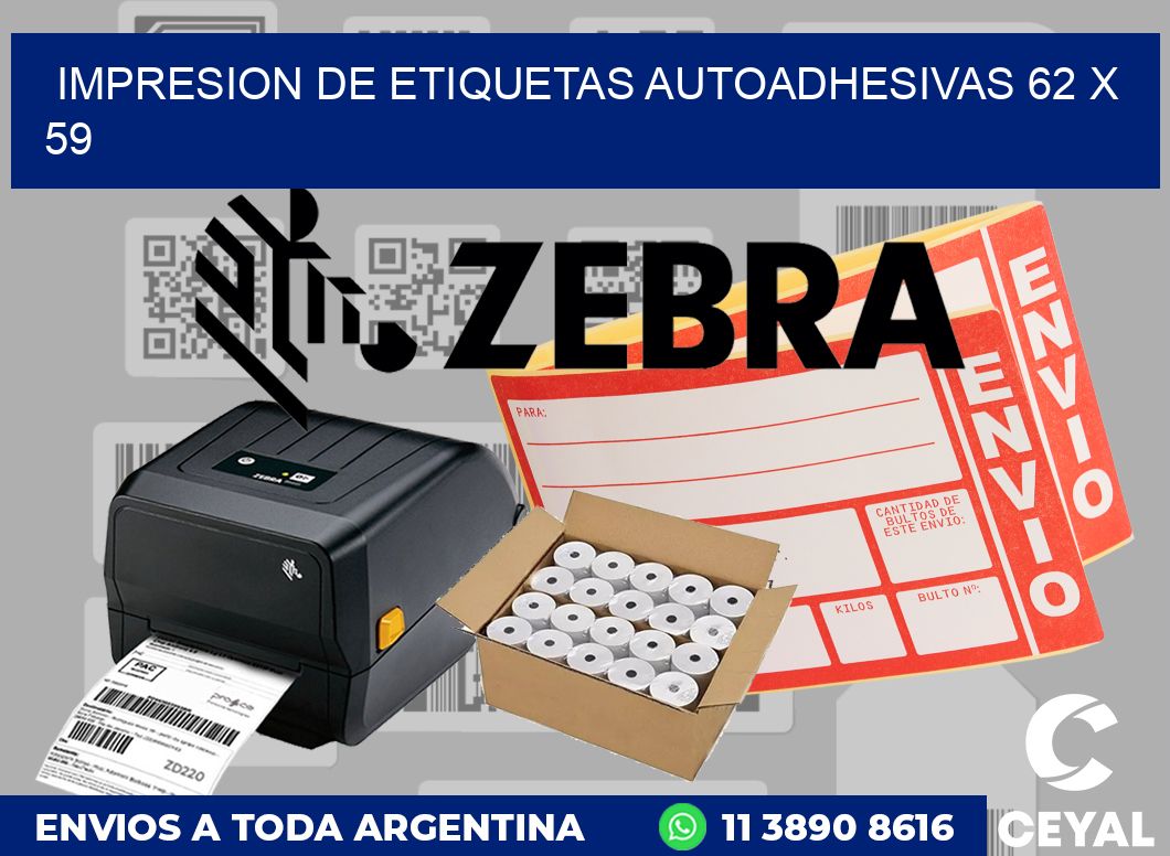 impresion de etiquetas autoadhesivas 62 x 59