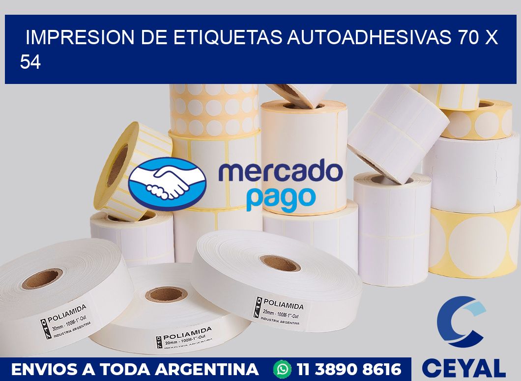 impresion de etiquetas autoadhesivas 70 x 54