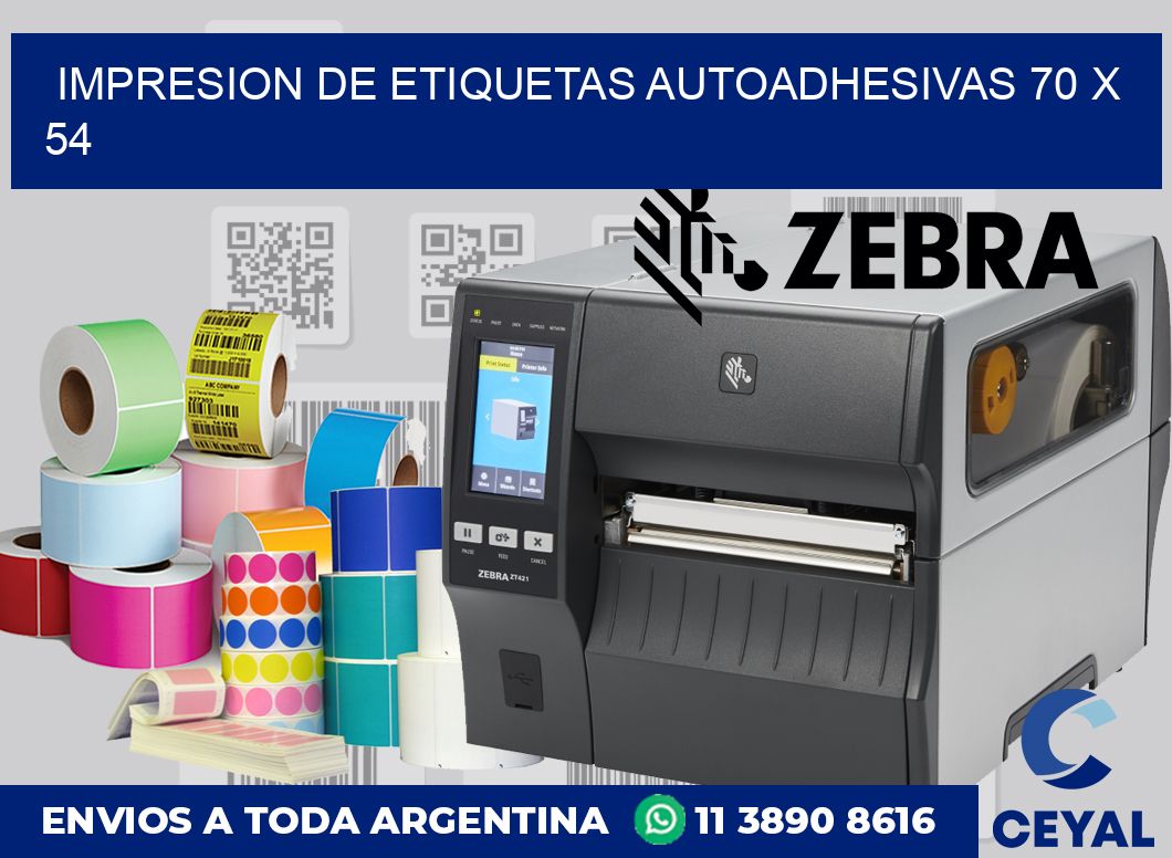 impresion de etiquetas autoadhesivas 70 x 54