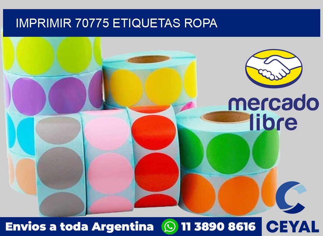 imprimir 70775 etiquetas ropa