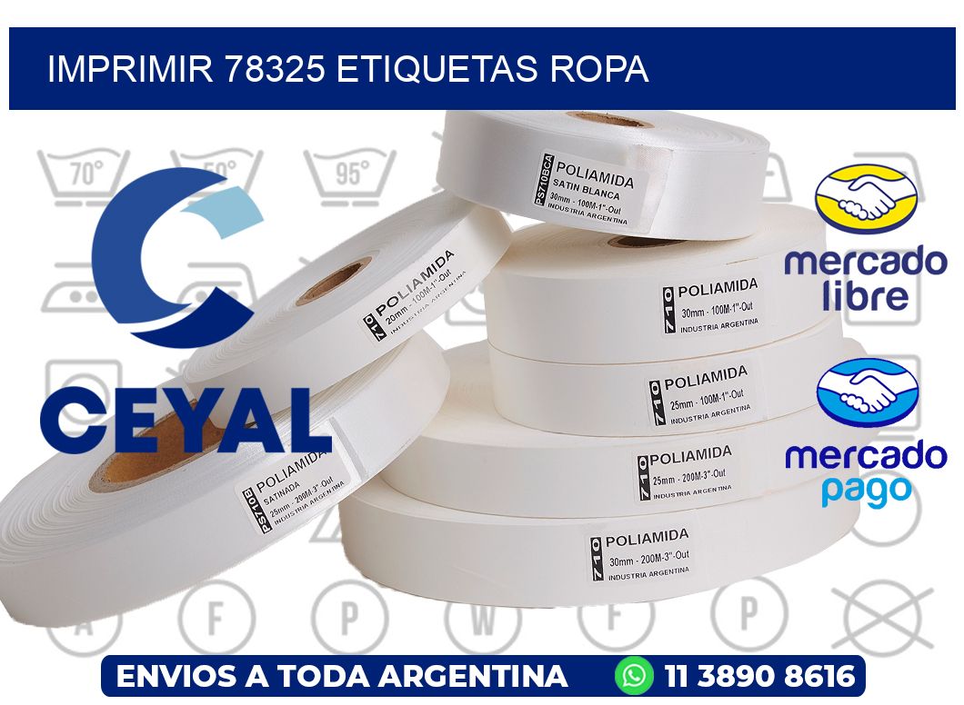 imprimir 78325 etiquetas ropa