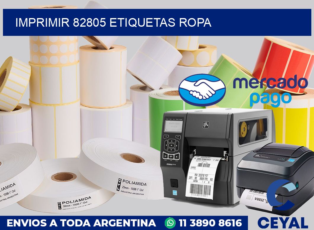 imprimir 82805 etiquetas ropa