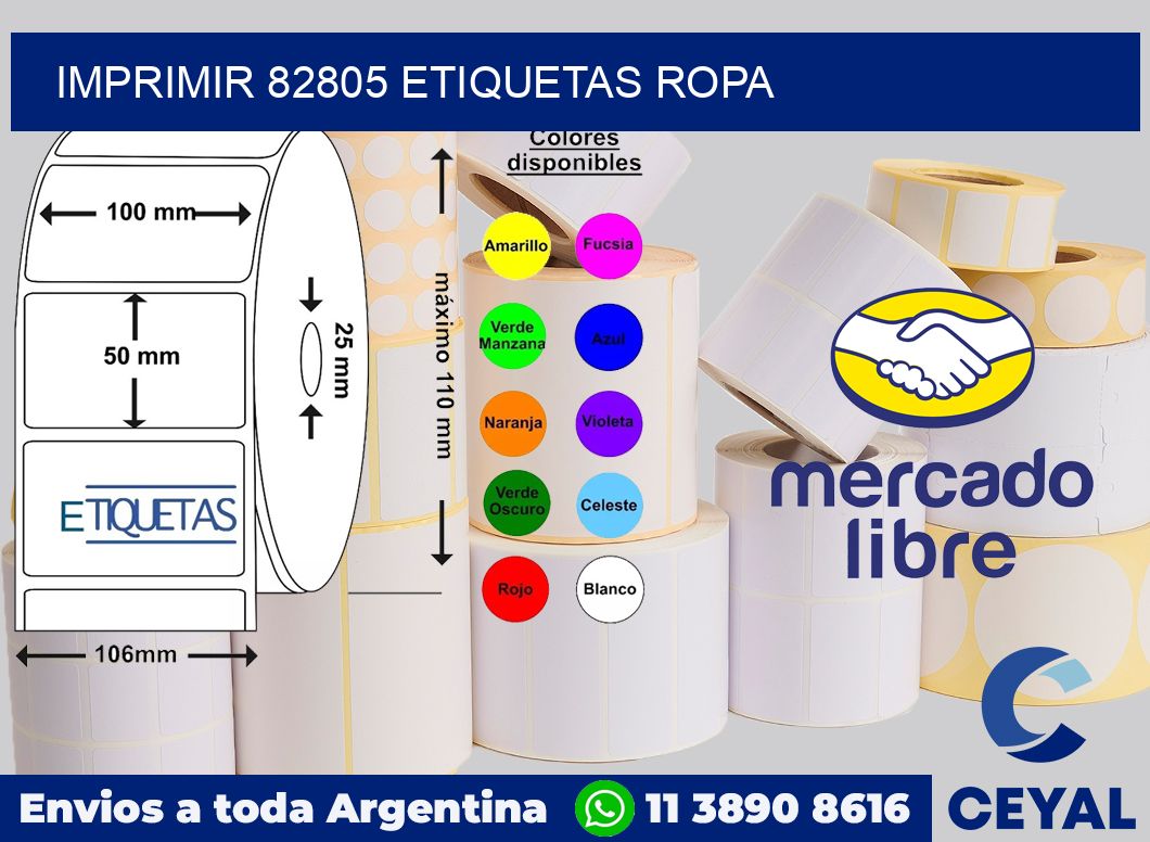 imprimir 82805 etiquetas ropa