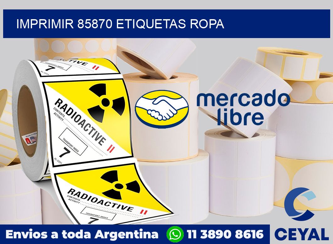 imprimir 85870 etiquetas ropa