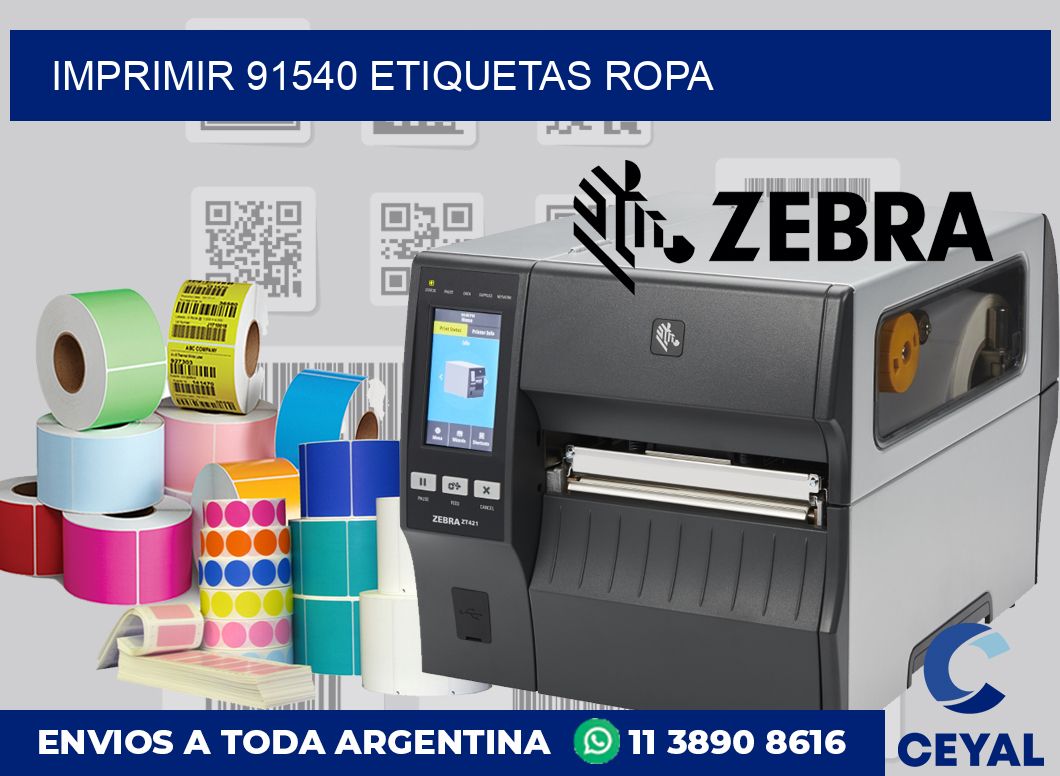 imprimir 91540 etiquetas ropa