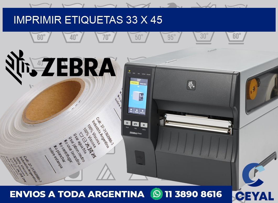 imprimir etiquetas 33 x 45