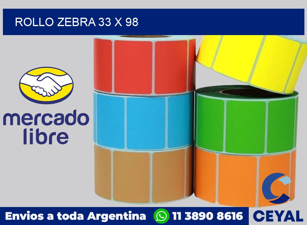 rollo zebra 33 x 98