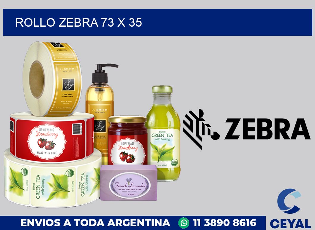 rollo zebra 73 x 35